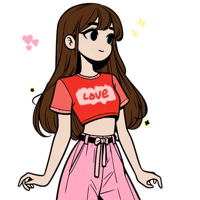 girl in a cute crop top