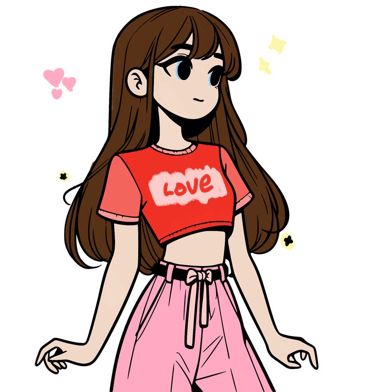 girl in a cute crop top