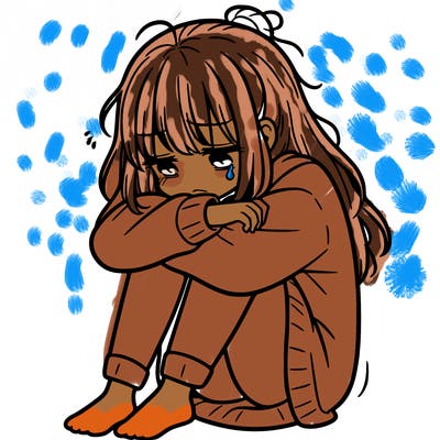 depressed girl