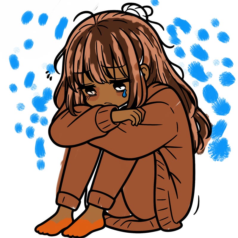 depressed girl