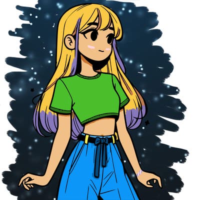 girl in a cute crop top