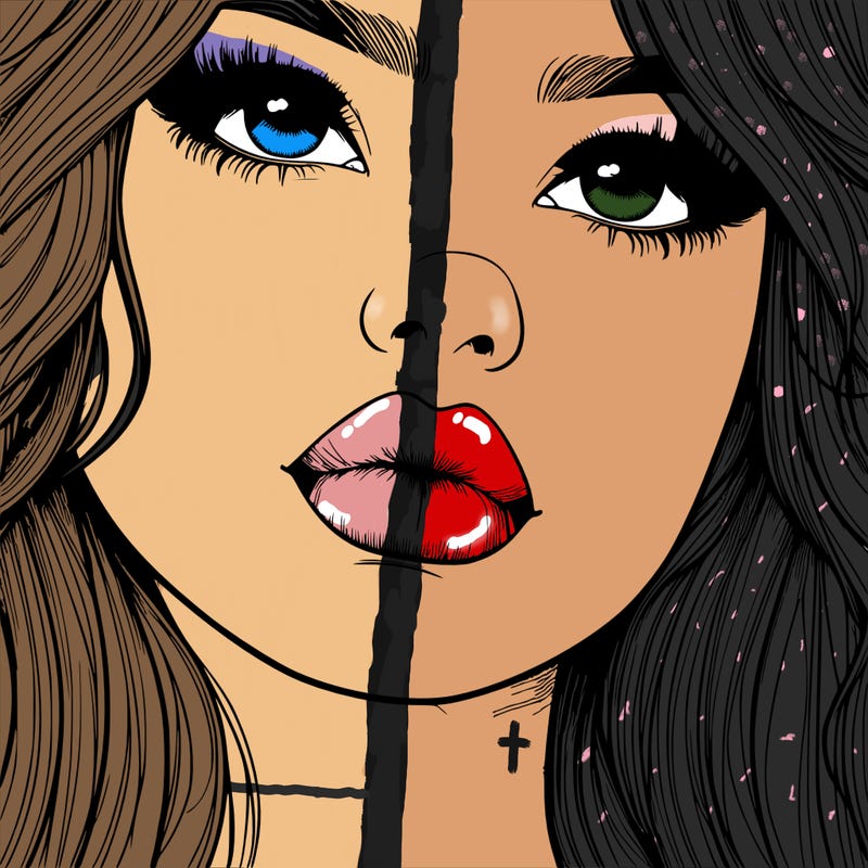 really realistic girl with lips