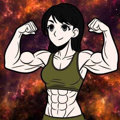 woman with muscles