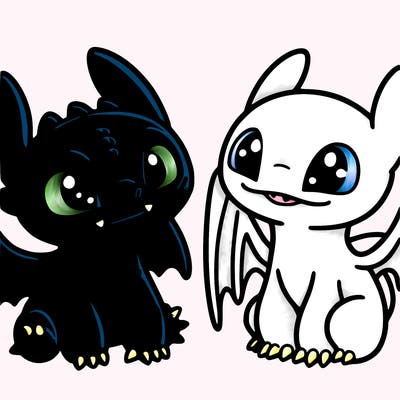 toothless and light fruy