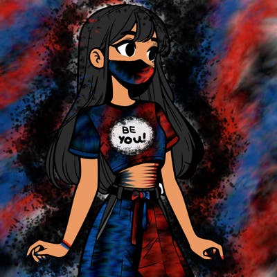 girl in a cute crop top