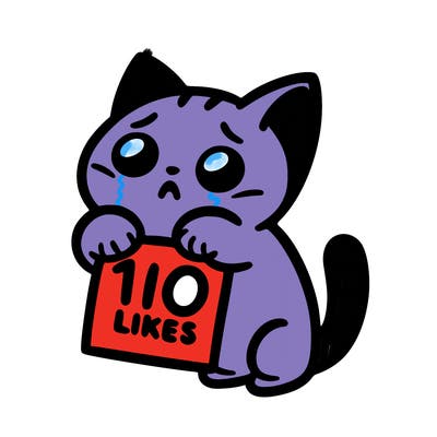 a cat begging for 10 likes
