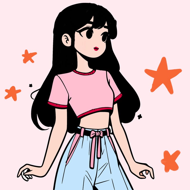 girl in a cute crop top