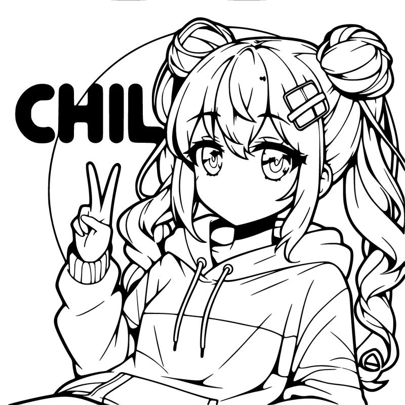 chill anime girl