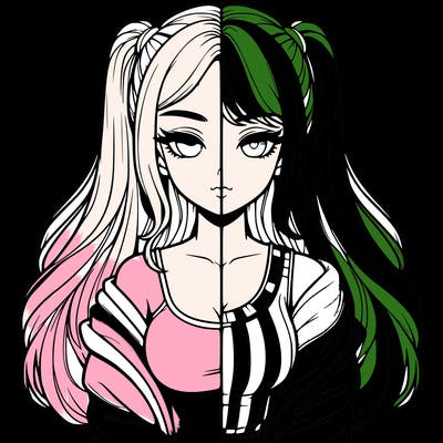 realistic girl split