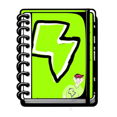 blank, realistic notebook
