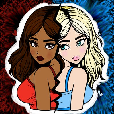 realistic girl split