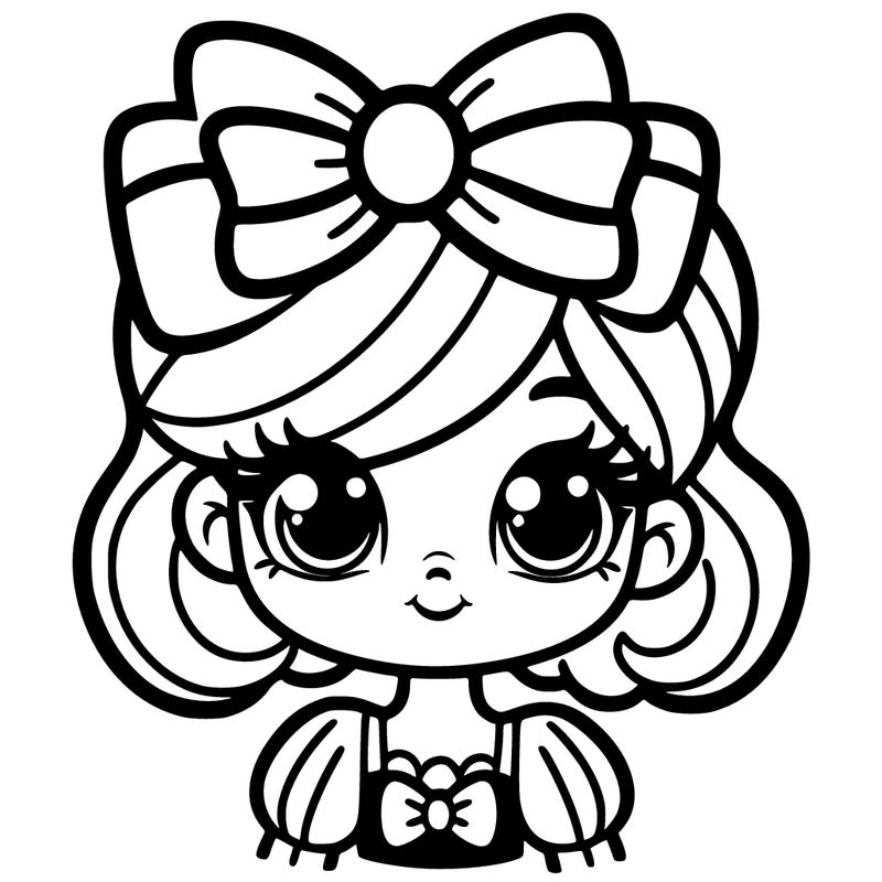 girl with a bow