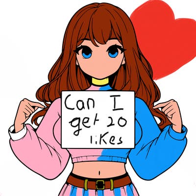 girl holding a blank sign in a long sleeve crop top