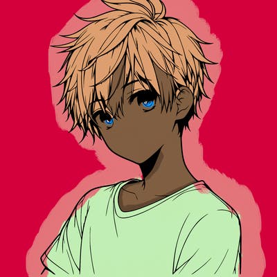 realistic anime boy