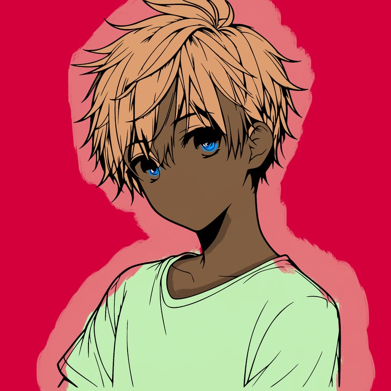 realistic anime boy