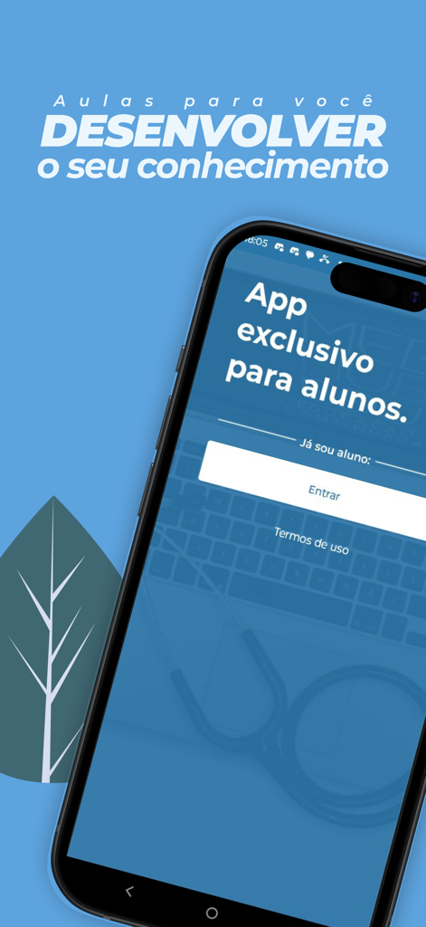 Avance - Welcome screen of the Avance mobile app for students featuring a login portal.