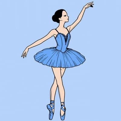 realistic ballerina