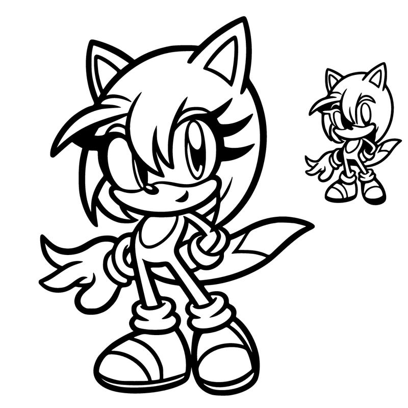 an original sonic character female