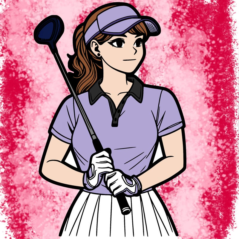 a woman golfer
