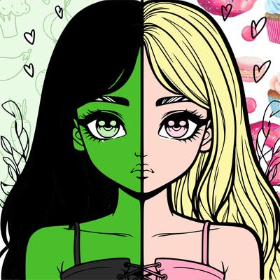 realistic girl split