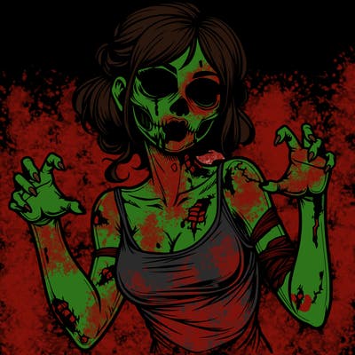 realistic zombie girl