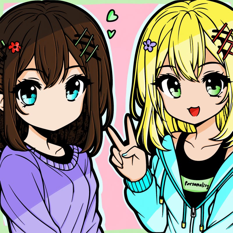 cute anime teen girl