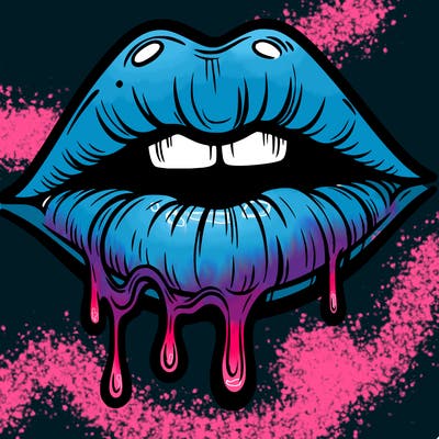 lips that look realistic and drip