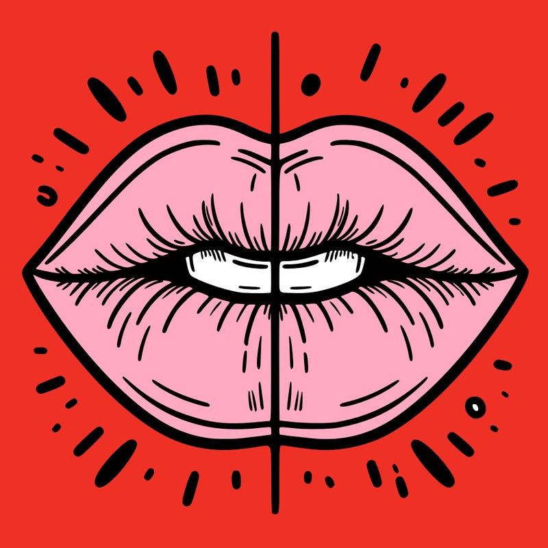 lips split in half