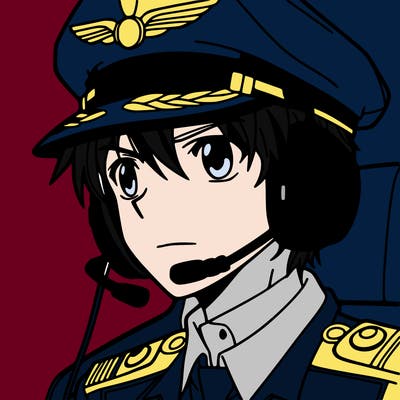 a pilot in an anime design