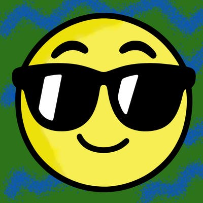 emoji with sunglasses