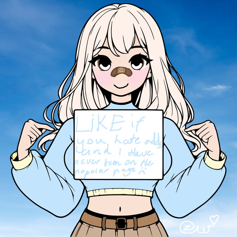 girl holding a blank sign in a long sleeve crop top