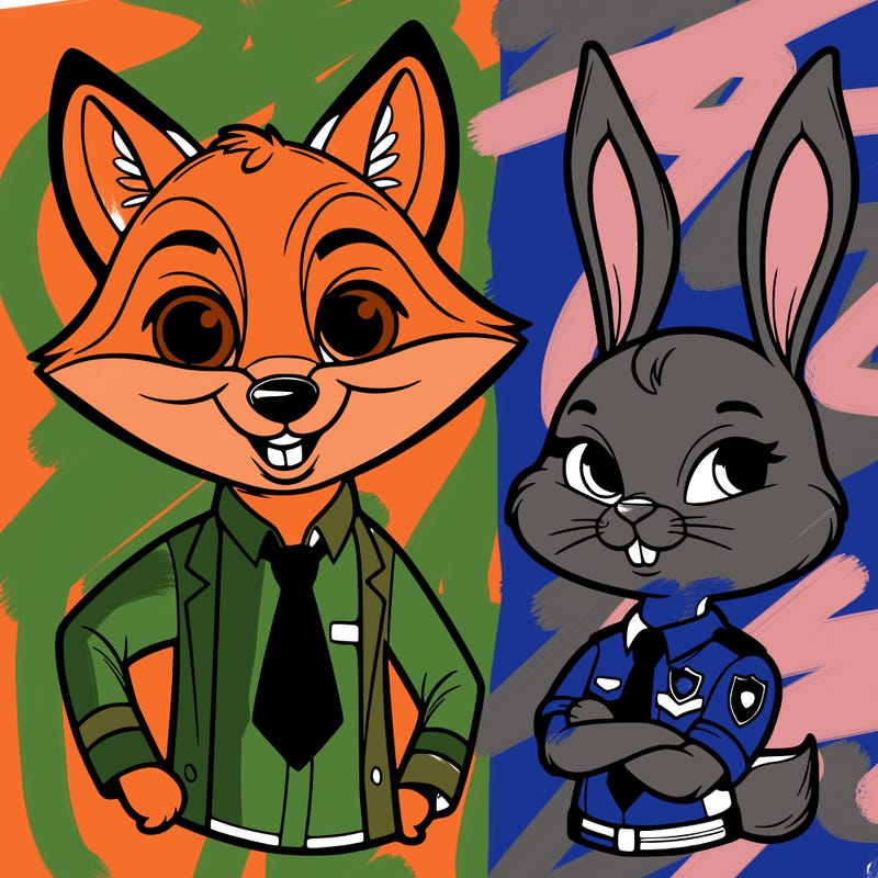 zootopia nick and judy