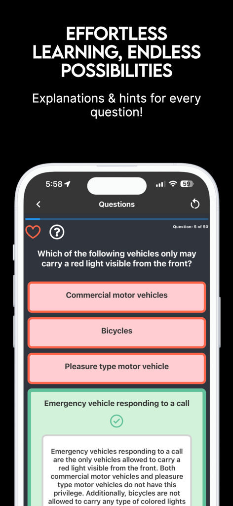 Examzify - Examzify app interface showing a practice test question with the correct answer selected and a detailed explanation below.