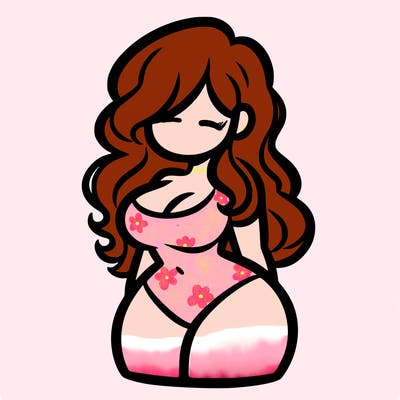 curvy woman with hair