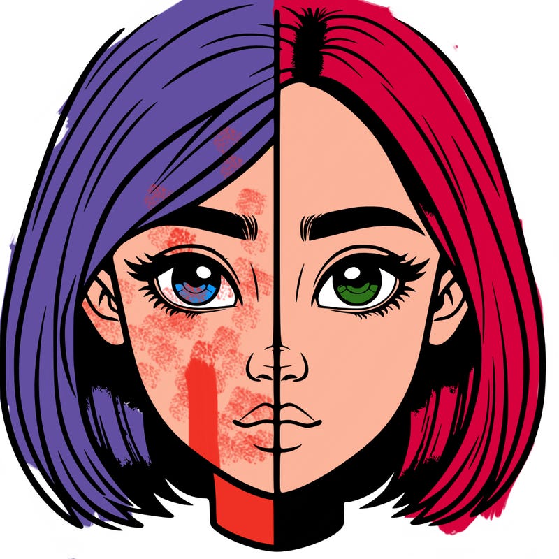 realistic girl split