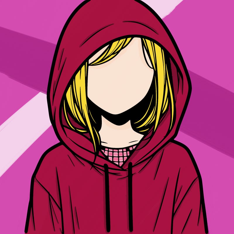 faceless girl in hoodie