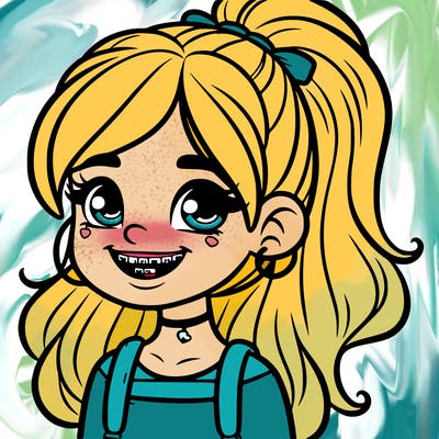 girl with braces