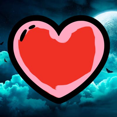 a blank heart