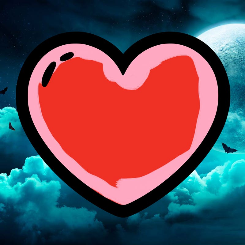 a blank heart
