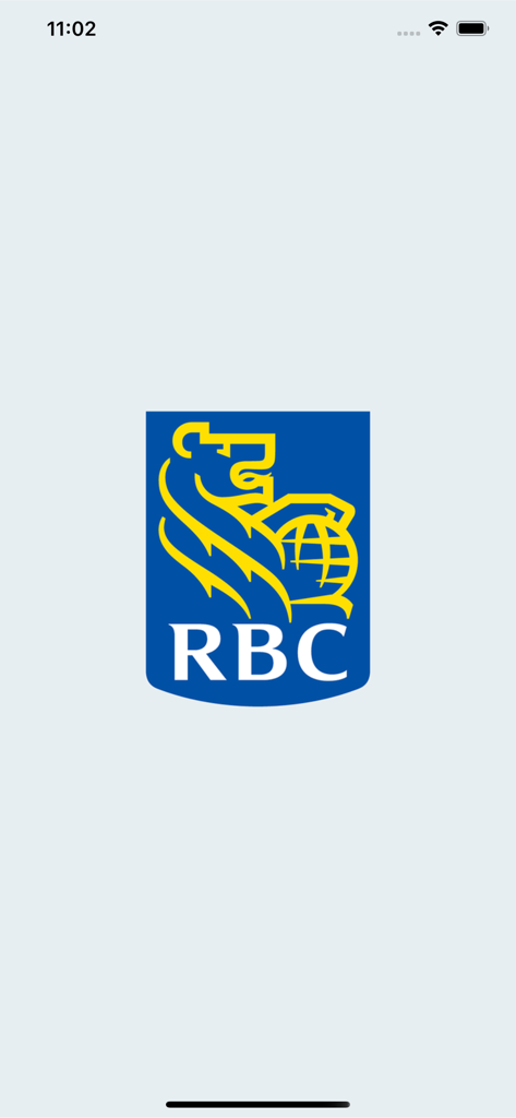 RBC MEET app splash screen featuring the Royal Bank of Canada logo