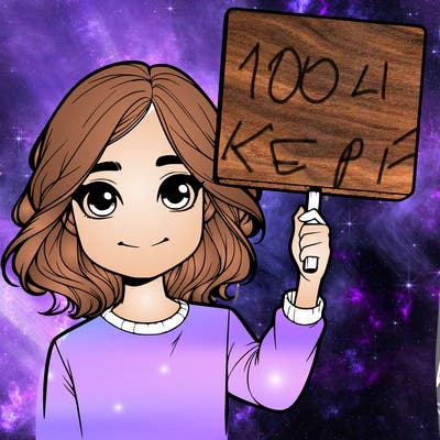 realistic girl holding up a sign