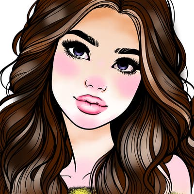 beautiful realistic girl