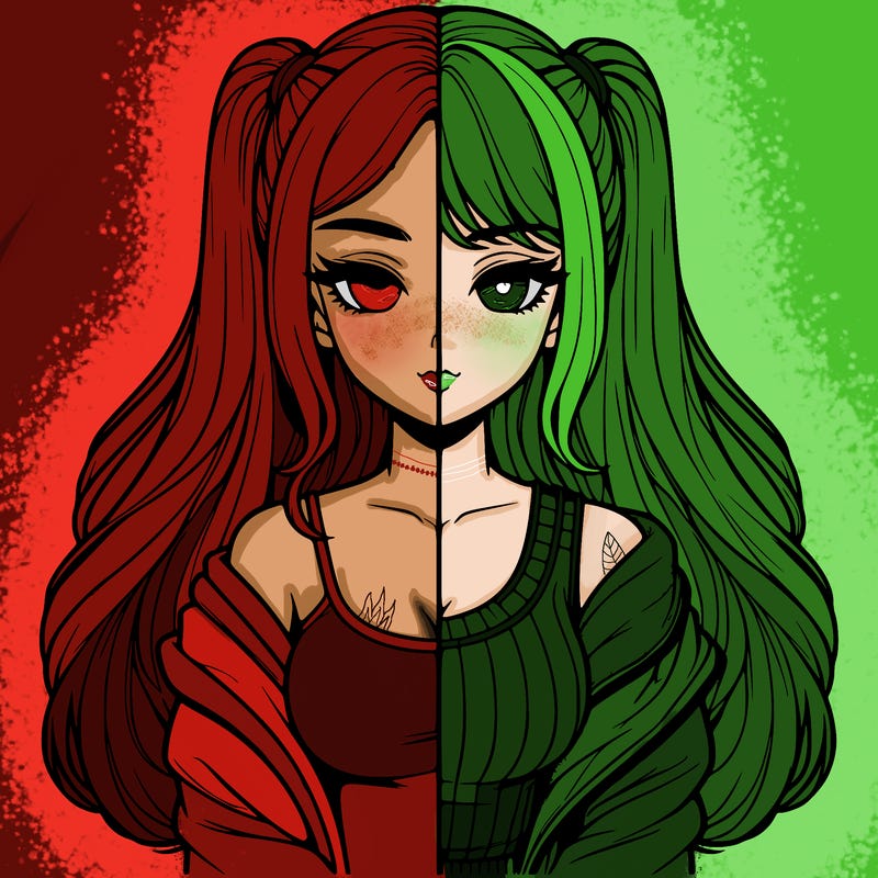 realistic girl split