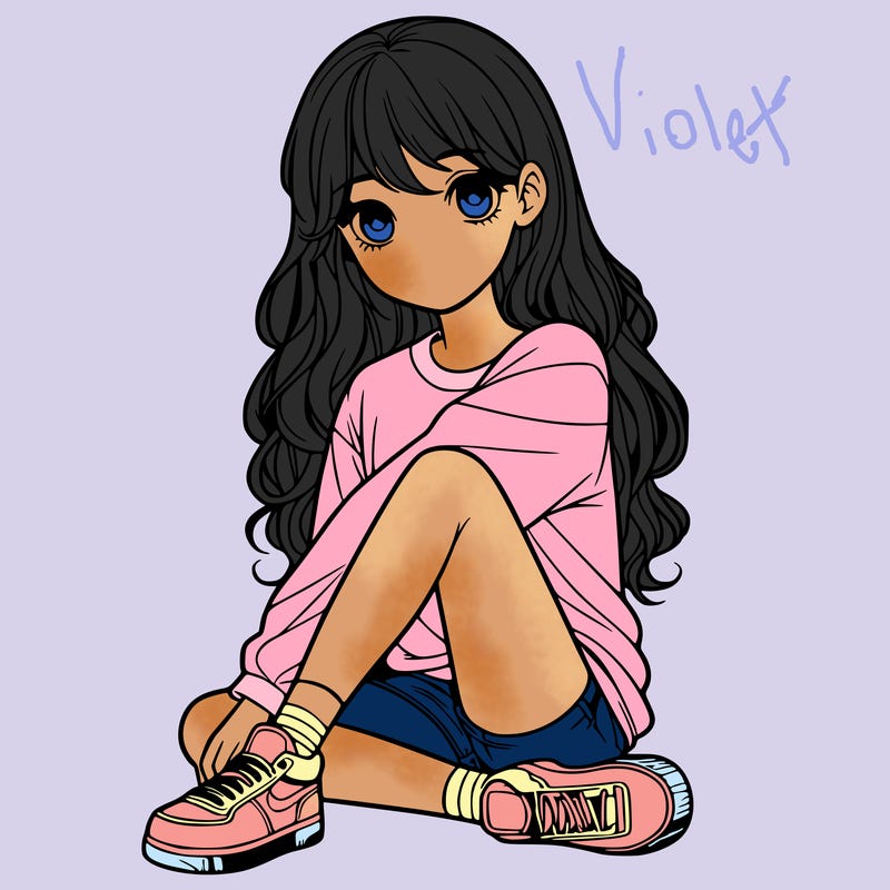 girl sitting realistic