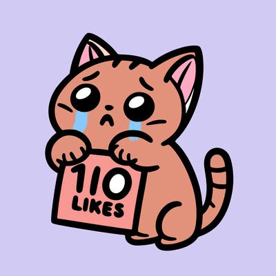 a cat begging for 10 likes