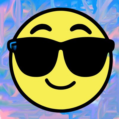 emoji with sunglasses