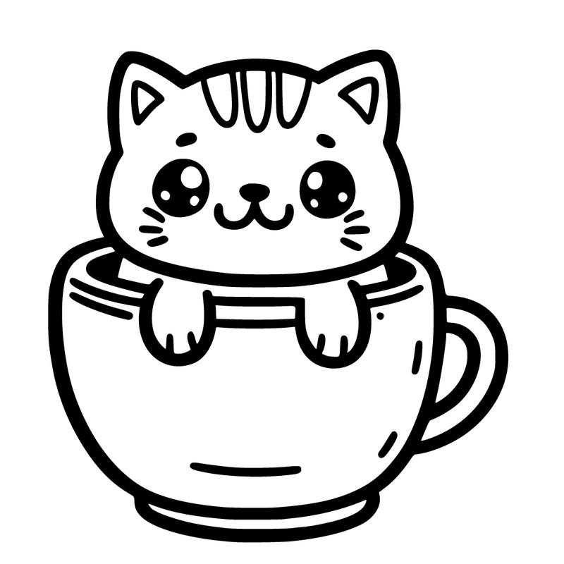 cat in a cup