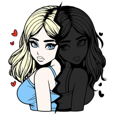 realistic girl split