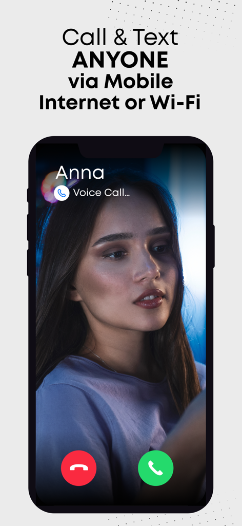 Second Phone Number DoCall 2nd - Interface de chamada recebida no aplicativo DoCall 2nd número de telefone