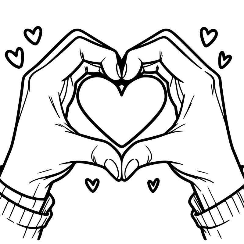 two hands making a heart